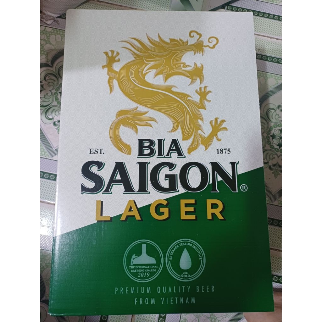 Bia sài gòn LAGER.Thùng 24 lon 330ml