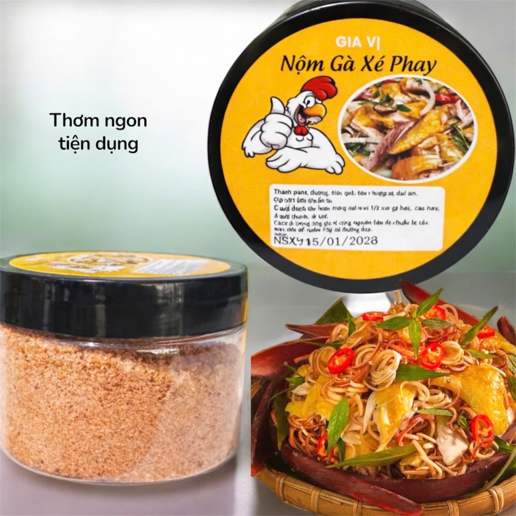 Gia Vị Nộm Gà Xé Phay, Gỏi Gà Măng Cụt hộp 200gr