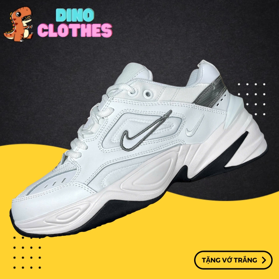 Giày Sneaker 𝓜2𝓚 Tekno White Grey Trắng Xám - DinoSneaker99