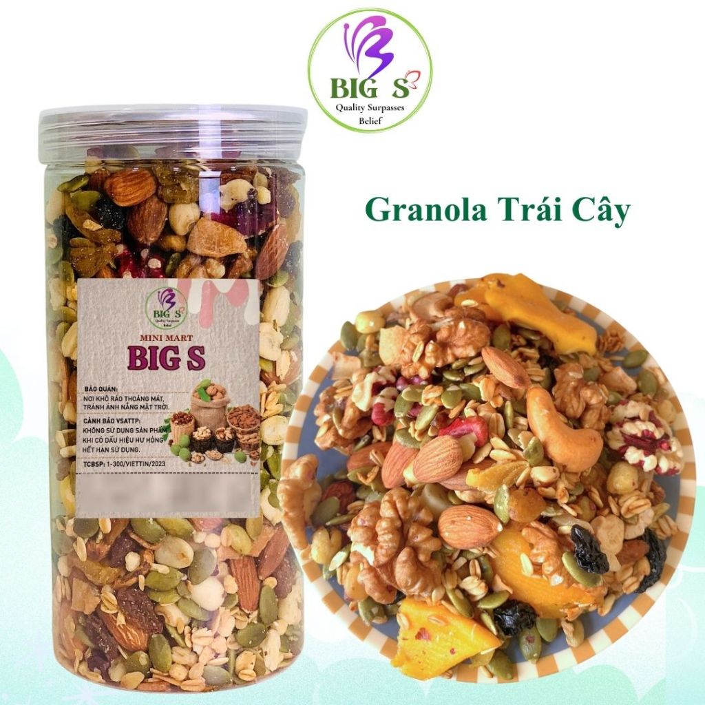 Granola Hạt Dinh Dưỡng Vị Trái Cây BigS