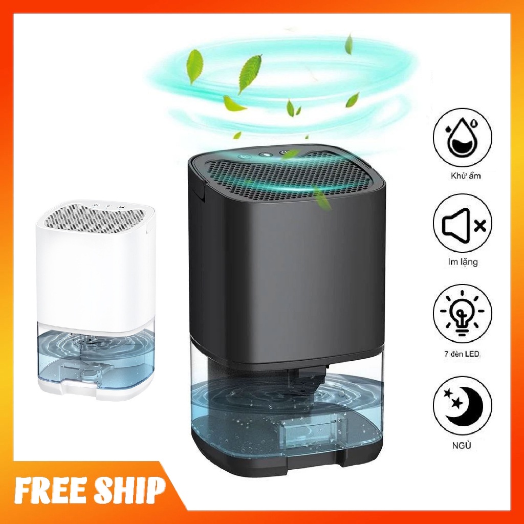 Máy hút ẩm mini Youpin H2102 1L cho gia đình hạn chế ẩm mốc, khử khuẩn, giảm nồm ẩm