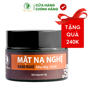 Mặt nạ nghệ hữu cơ se khít chân lông, mờ thâm, liền sẹo, sáng da wonmom 50g