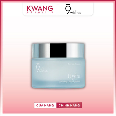 Kem Dưỡng Ẩm Cấp Nước Căng Bóng Mềm Mịn 9wishes Hydra Ampule Cream 50ml