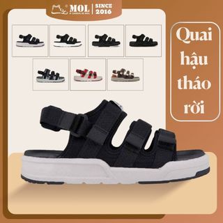 Sandal vento nv1001b2 quai hậu tháo rời đế cao su 3 quai ngang thời trang đi học dạo phố nam nữ