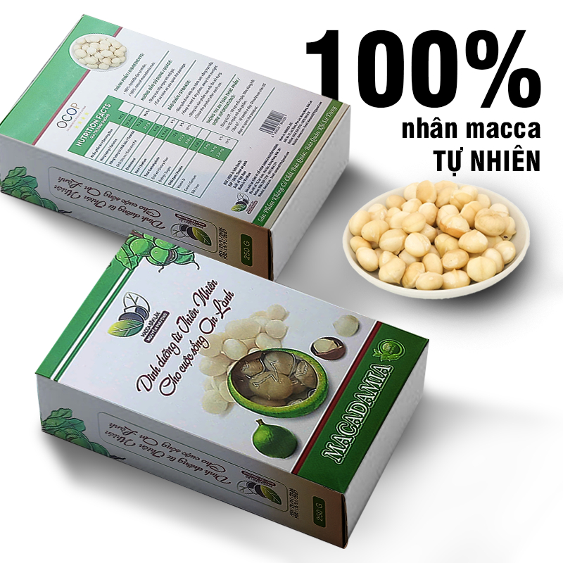 [ Đã tách vỏ] Macca Nguyên Phương 250g / Macca Đắk Lắk