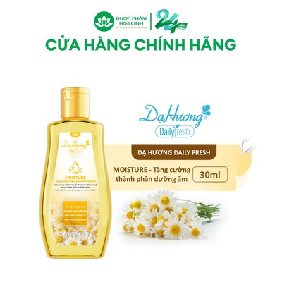 {Hàng tặng không bán} Dung dịch vệ sinh Dạ Hương Daily Fresh Moisture 30ml - Tăng cường thành phần DƯỠNG ẨM