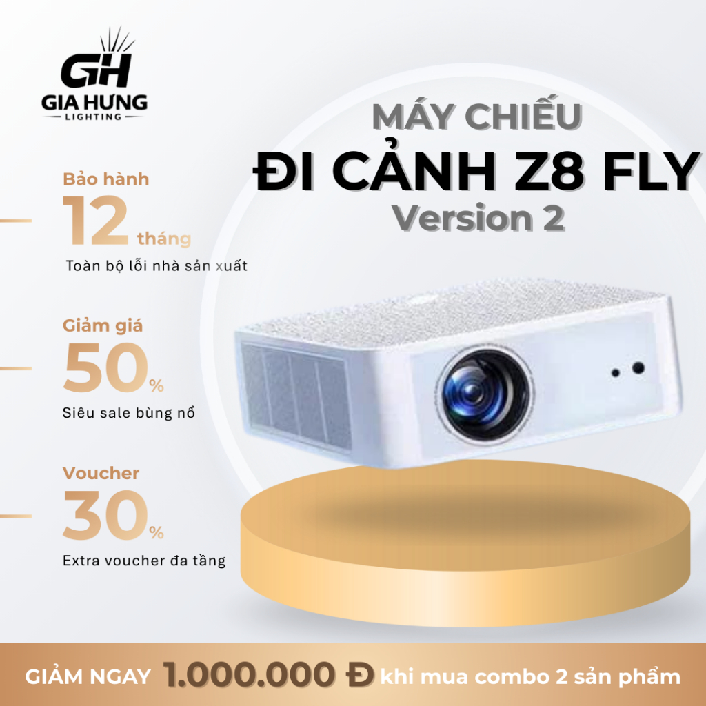 Máy chiếu Z8 Fly V2 TẶNG USB CẢNH 64 GB máy chiếu đi cảnh bay phòng xem phim máy chiếu văn phòng máy