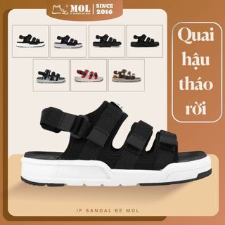 Sandal vento nv1001b4 quai hậu tháo rời đế cao su 3 quai ngang thời trang đi học dạo phố nam nữ