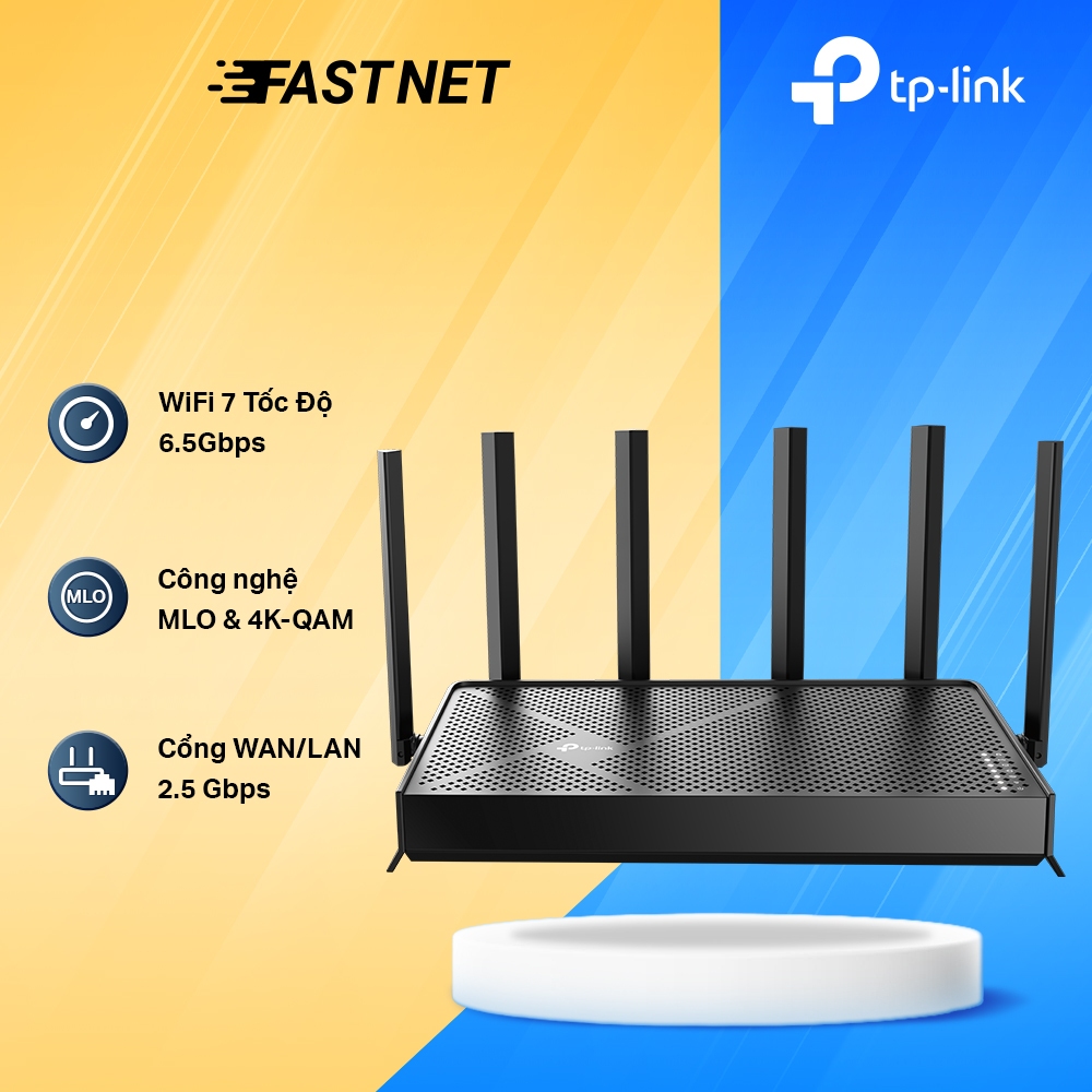 Bộ Phát WiFi 7 TP-Link Archer BE400 – Chuẩn BE6500 Tốc Độ Cao, Kết Nối Ổn Định