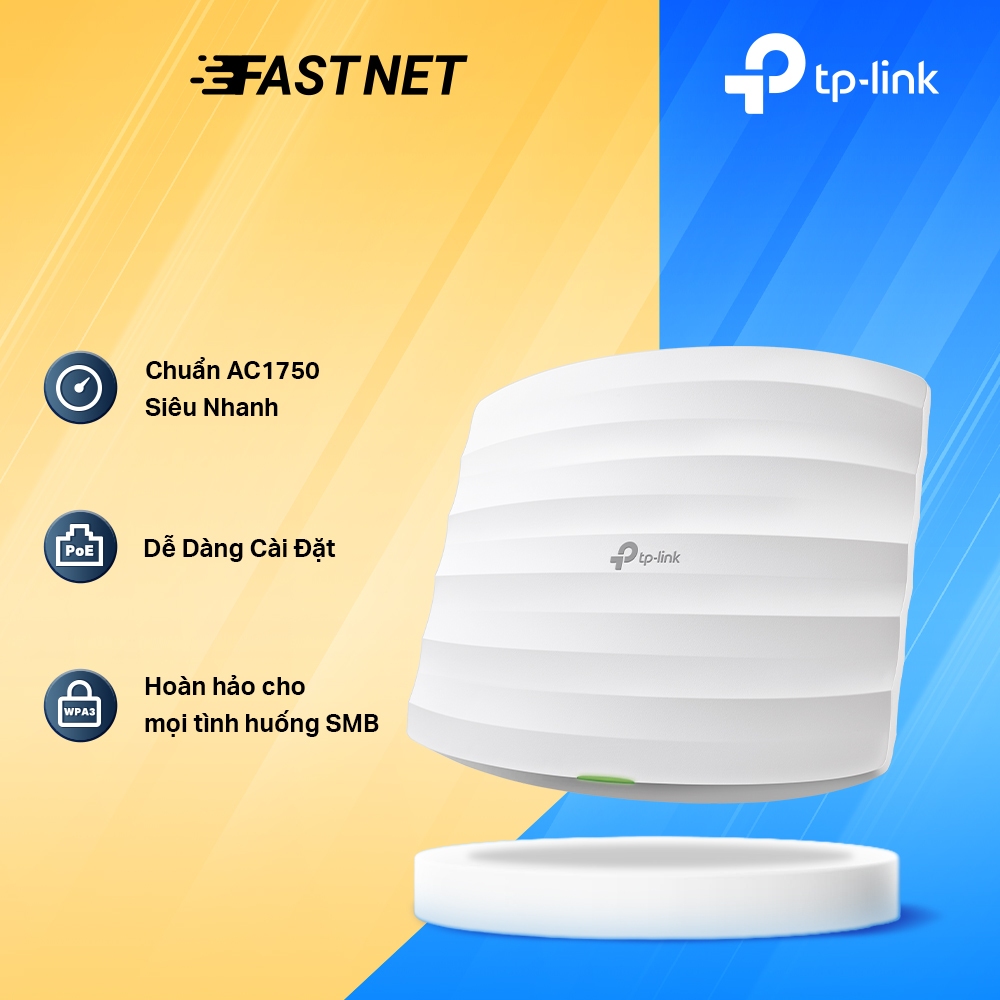 Bộ Phát Wi-Fi Gắn Trần TP-Link EAP245 Chuẩn AC1750 | Gigabit, MU-MIMO, Phủ Sóng Doanh Nghiệp
