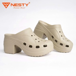 [Tặng charm] Dép sục đế cao 9cm đúc nguyên khối NESTY NE61