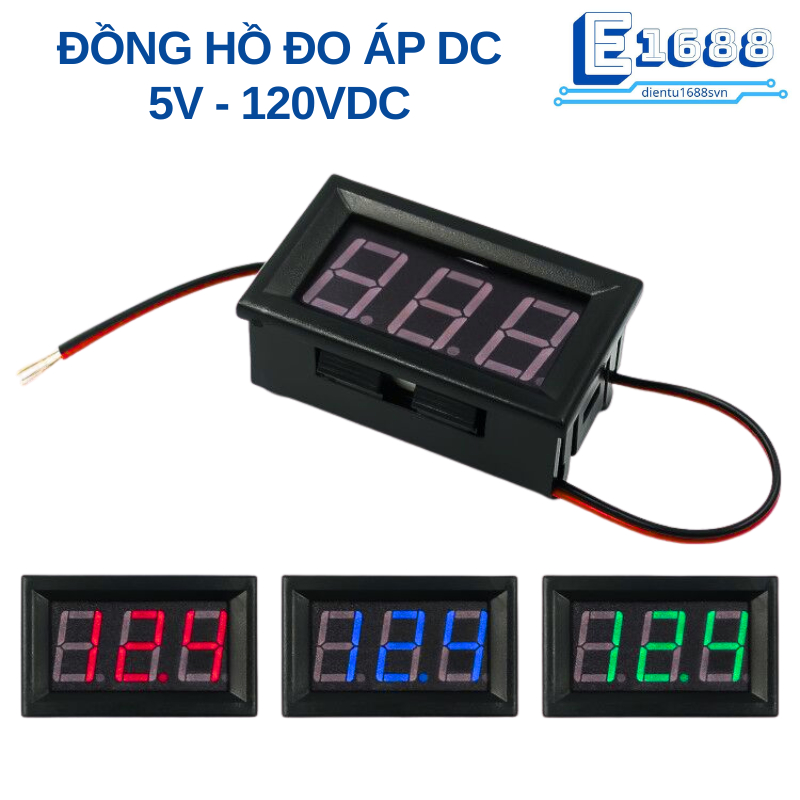 Đồng hồ đo áp DC 2 dây 5V - 120VDC