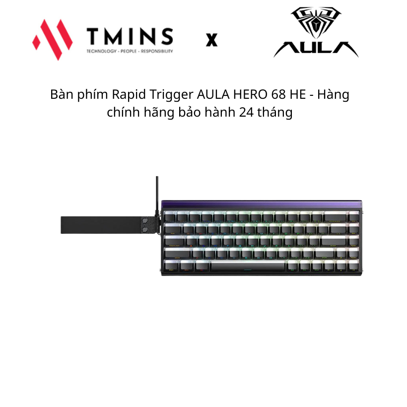 Bàn phím Rapid Trigger AULA HERO 68 HE - Hàng chính hãng bảo hành 24 tháng