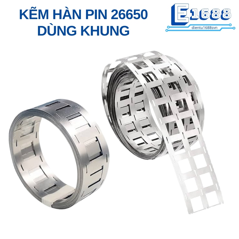 (1 mét) Kẽm hàn pin 26650 mạ niken 0.15mm dùng khung
