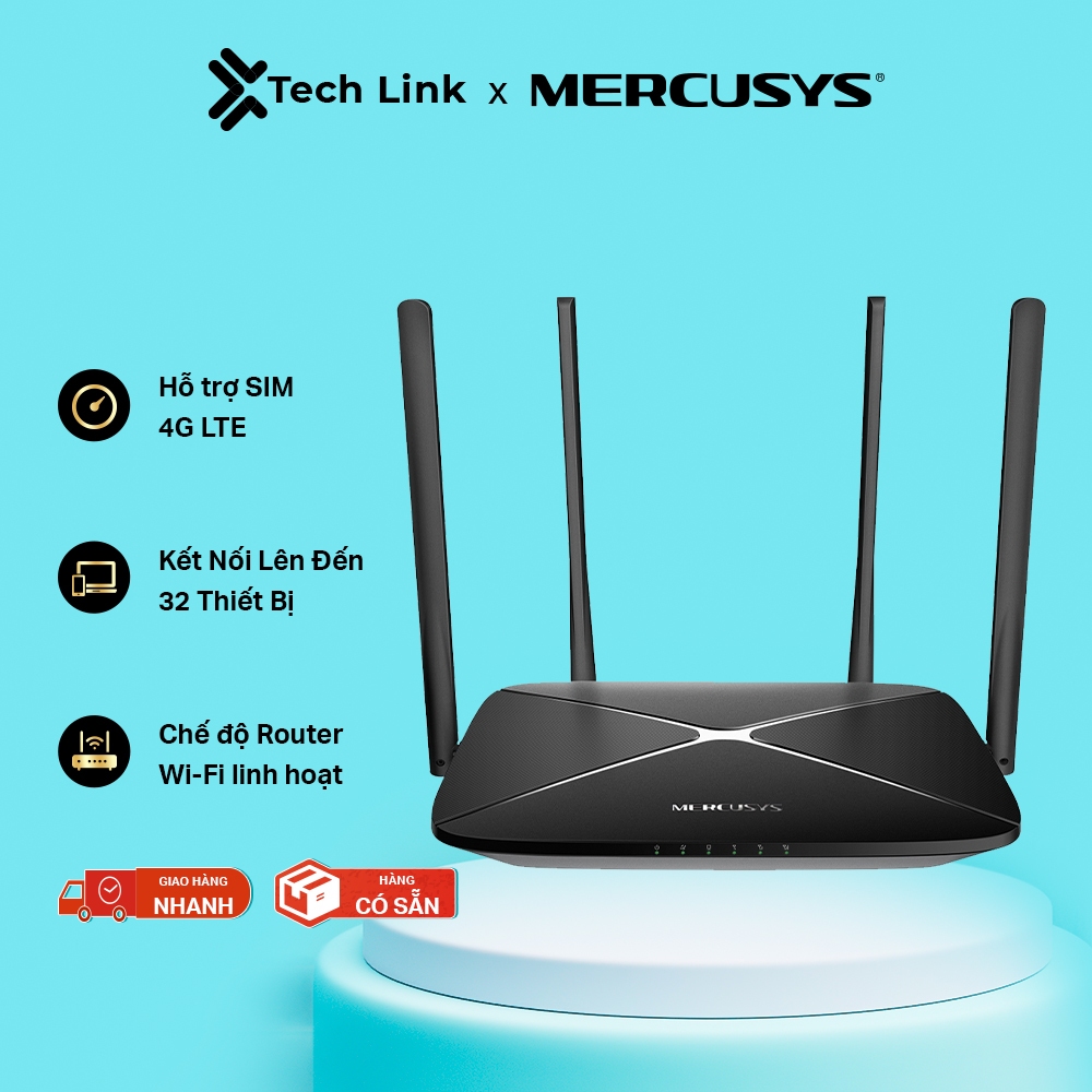 Bộ Phát WiFi 4G LTE Mercusys MB115-4G – Tốc Độ 300 Mbps, Dùng SIM Tiện Lợi