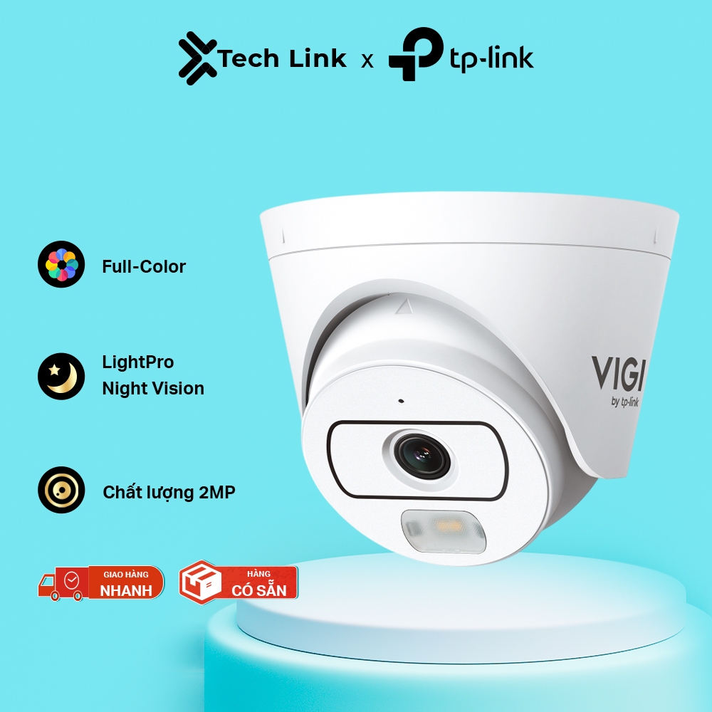 TP-Link Camera Giám Sát Ngoài Trời VIGI EasyCam C420 – Camera Turret Full-Color, LightPro Night Visi