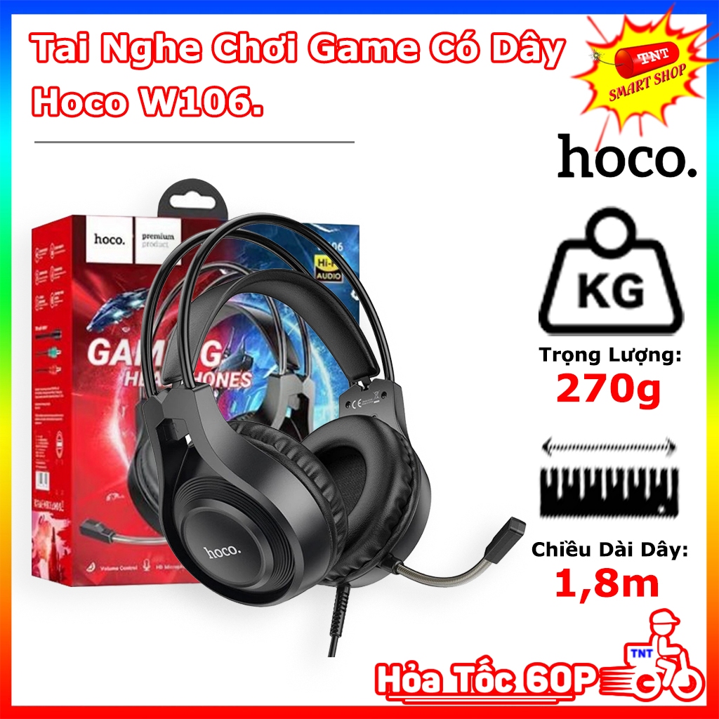 Tai Nghe Chơi Game Có Dây W106 Chính Hãng Hoco - Tai Nghe Chơi Game Có Dây W106 Hoco.