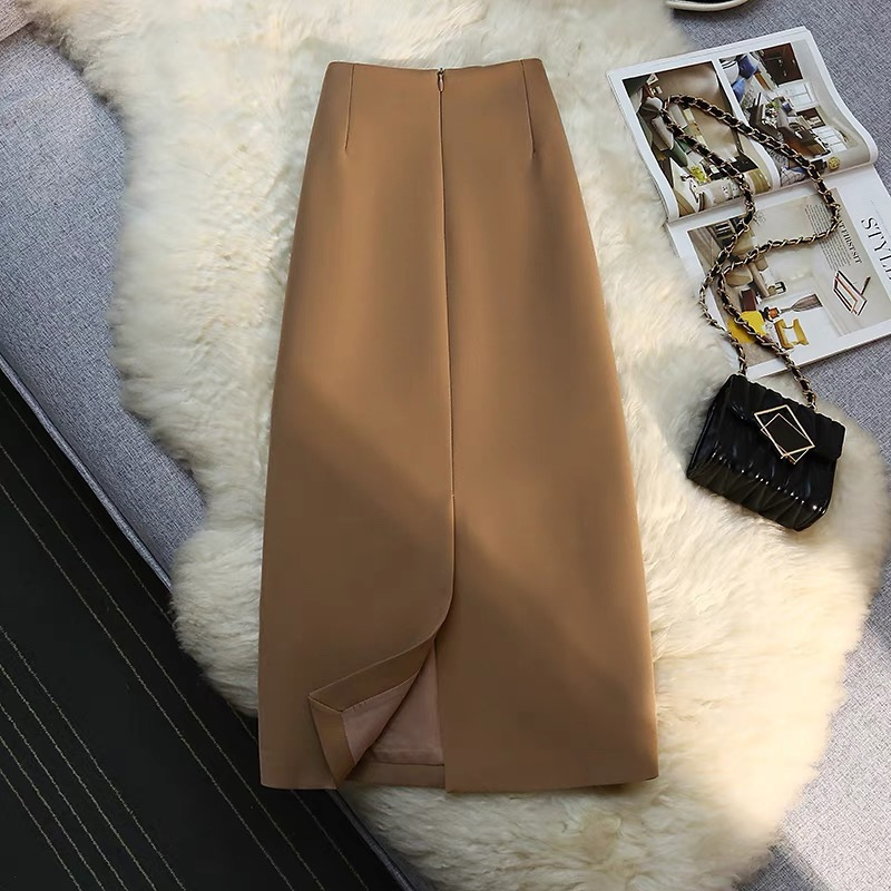 Chân Váy Dáng A Sẻ Sau Dài 70cm Chất Vải Tuyết Mưa Cao Cấp Dày Mịn Không Nhăn HT099