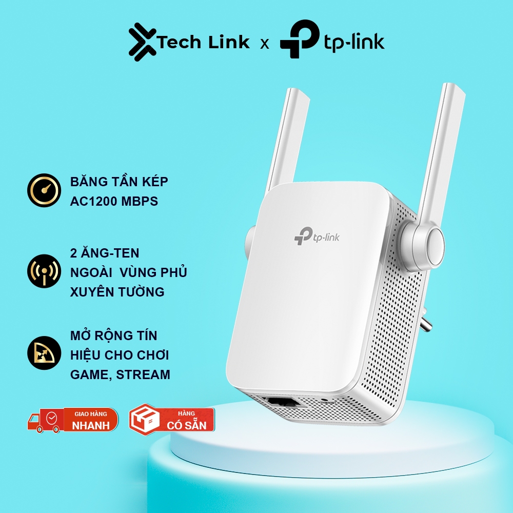 Bộ Mở Rộng Wi-Fi TP-Link RE305 Chuẩn AC1200 – Sóng Mạnh, Dễ Cài Đặt