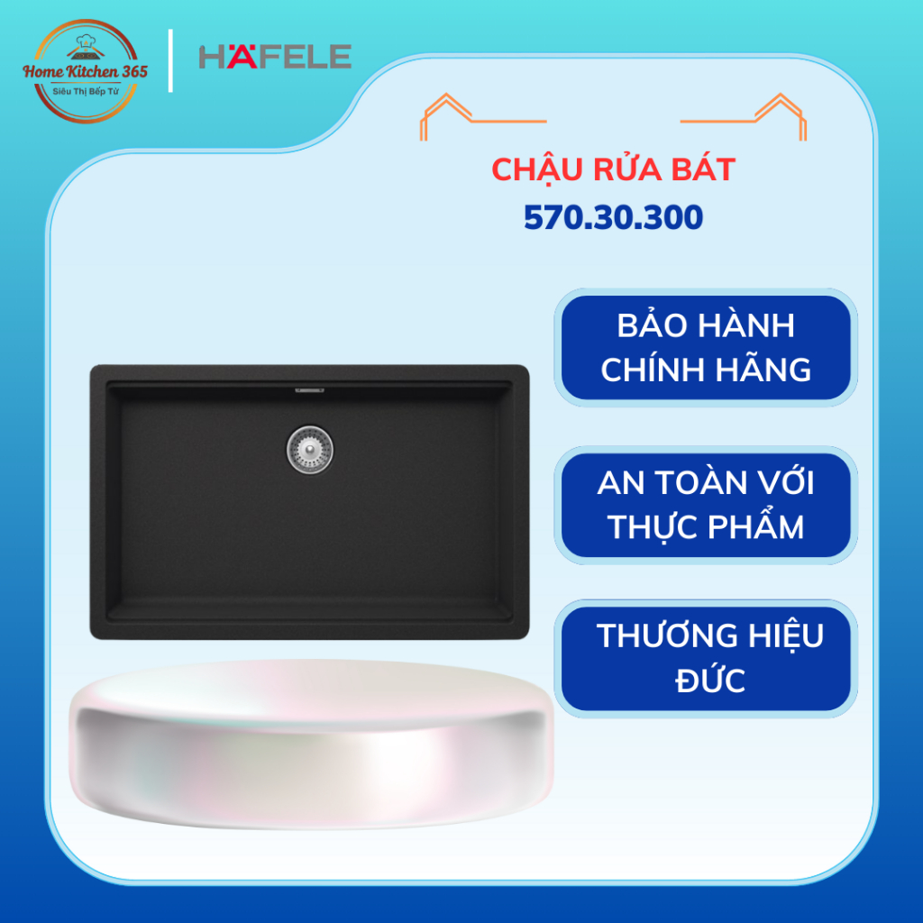 Chậu Rửa Chén Hafele HS20-GEN1S80 570.30.300 – Chống trầy xước, kháng khuẩn hiệu quả
