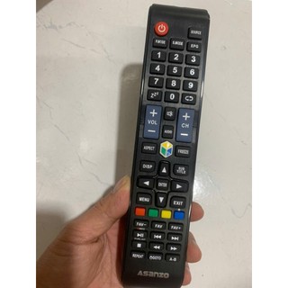 Remote Điều khiển từ xa cho TV ASANZO Smart/LCD/LED (loại dài có nút hình lục giác)