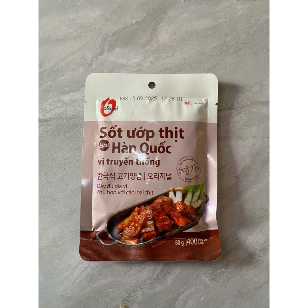 Sốt ướp thịt Hàn Quốc (Ofood)