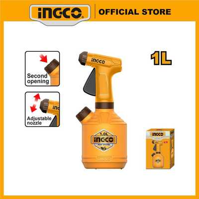 Bình xịt phun sương 1L INGCO HSPP30102 có chỉ báo mức nước, chế độ phun thẳng và phun sương