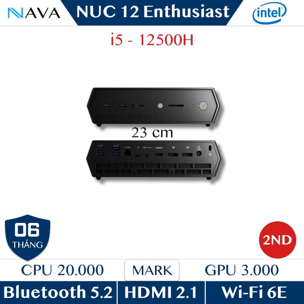 Mini PC Likenew - Cũ - 2nd Intel NUC 12 Enthusiast DDR4 - i5 12500H Phù hợp văn phòng, giải trí