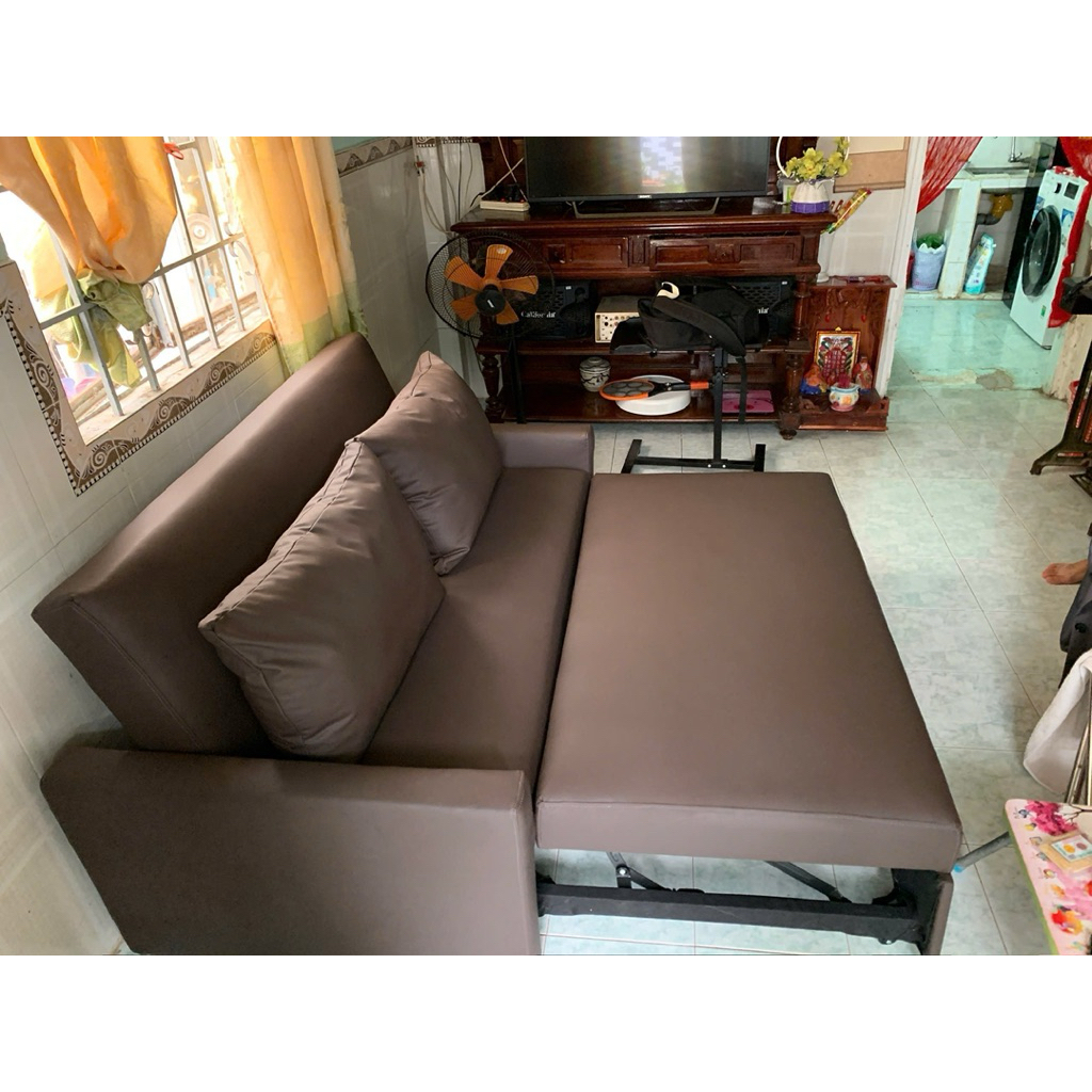 sofa giường kéo , da chống bong tróc, chống trầy 1.8mx1.8m