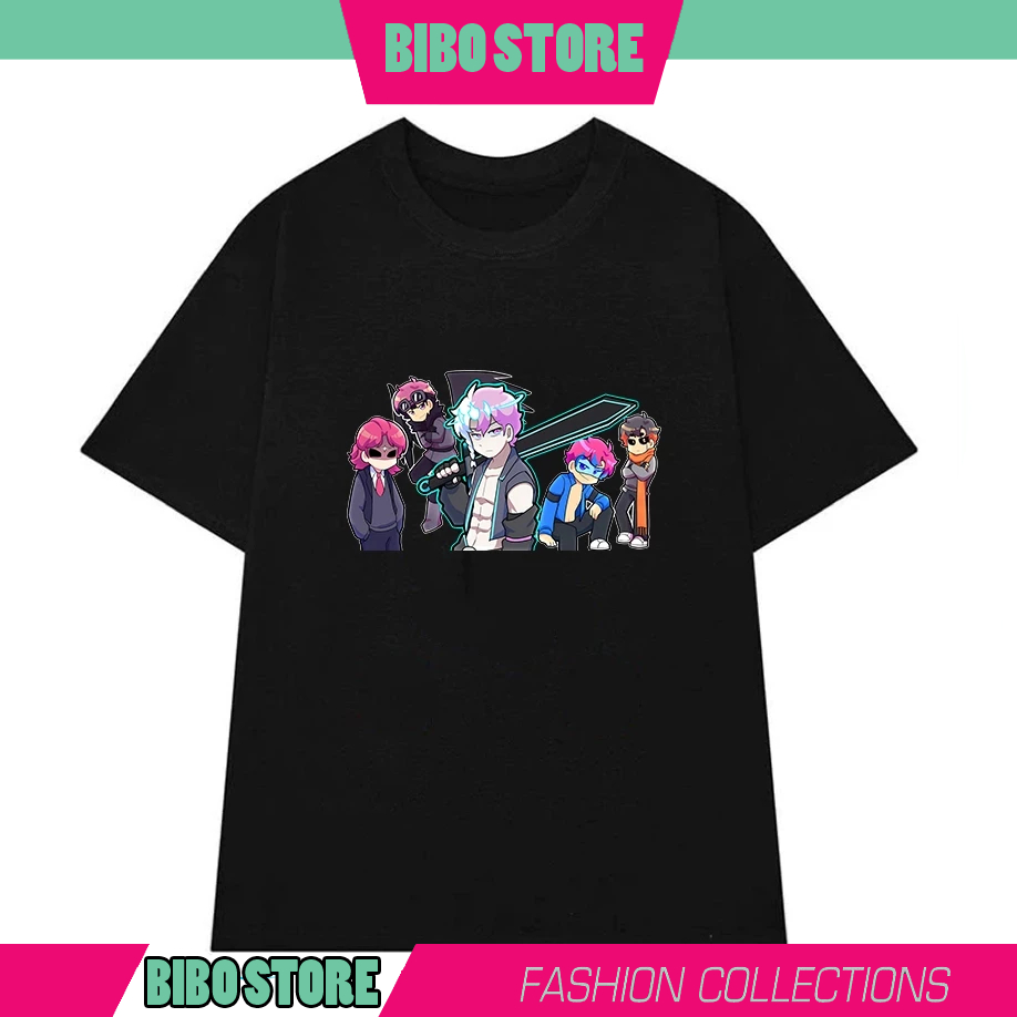[ Bibo Store Fashion ] Áo thun Hiha Minecraft team oops hiha game minecraft - Play Together mẫu cực 