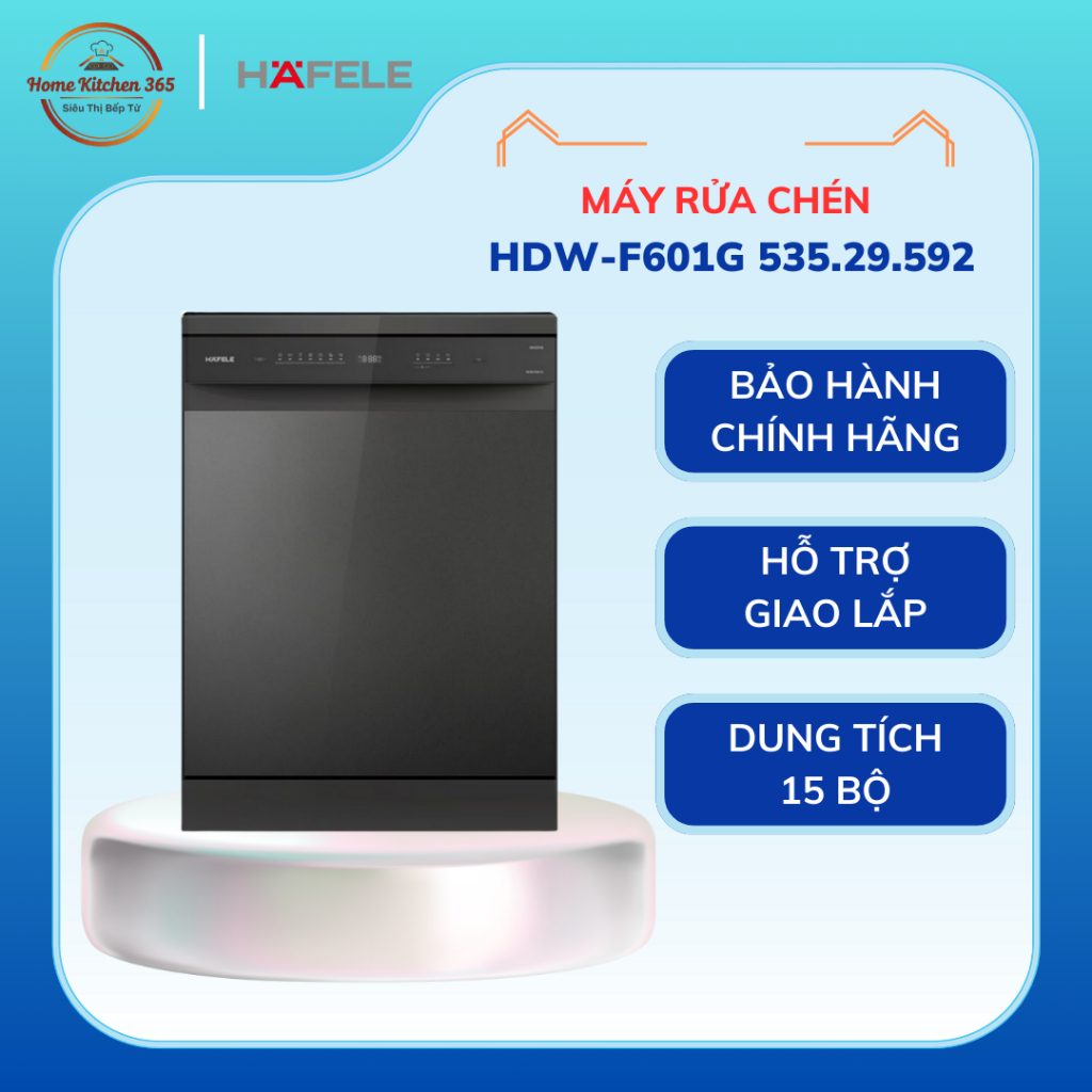 Máy Rửa Bát Hafele HDW-F601G 535.29.592 - Tiện Ích Gia Đình, Công Nghệ Hiện Đại