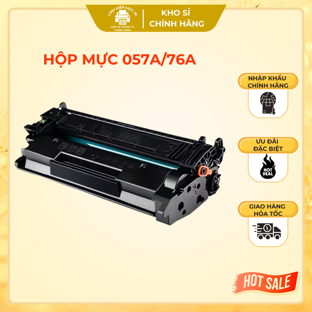 Hộp mực in 057a/76a cho máy in CANON 223dw/226dw/404dn và HP Pro M304, 404d, 404dn, MFC M428fdn (khô