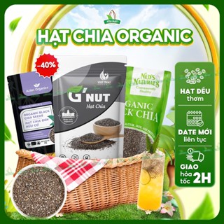[THƠM NGON] Hạt Chia Sạch - Chia Hữu Cơ Organic Nguyên Chất Hạt Đều Đẹp Dưỡng Tóc Đẹp Da Detox
