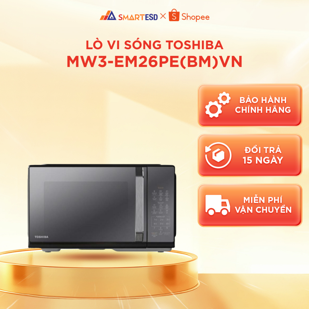 Lò vi sóng Toshiba MW3-EM26PE(BM)VN - BẢO HÀNH CHÍNH HÃNG 12 THÁNG