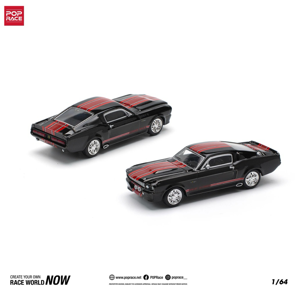 POP RACE - Shelby Mustang GT500 Dark Chrome