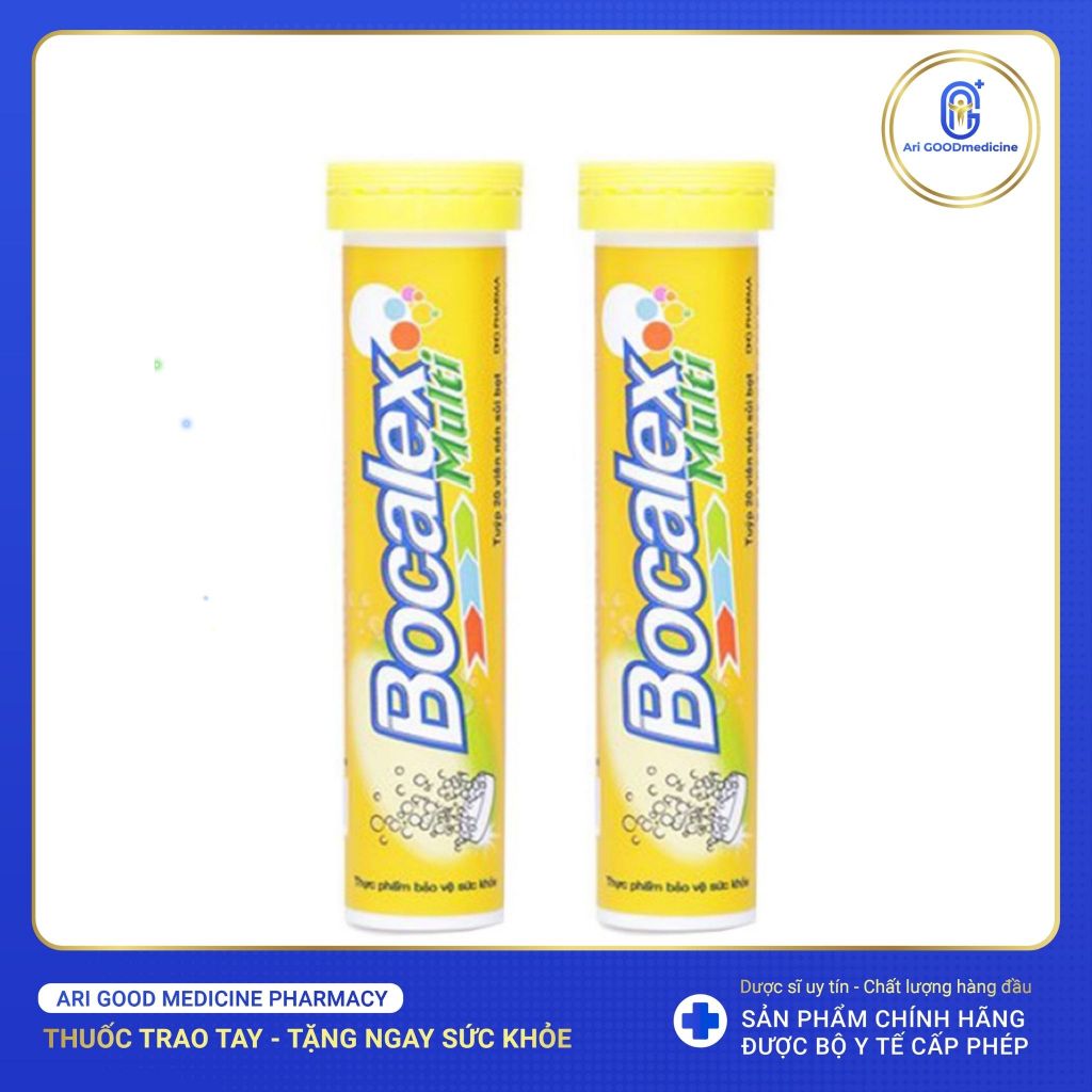 Bocalex Multi Viên Sủi C Hộp 20 Viên Sủi / DHG Nhà Thuốc Tốt Ari Good Medicine
