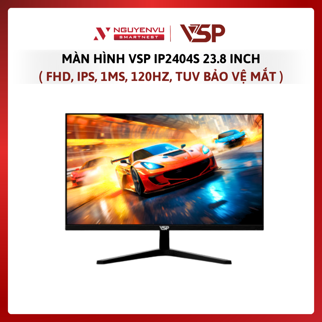 Màn Hình VSP IP2404S 24 Inch (FHD/IPS/120Hz/1ms) Gaming Văn Phòng Bảo Vệ Mắt | Hàng Chính Hãng - Bảo