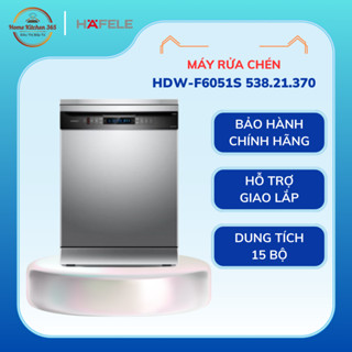 Máy Rửa Bát Hafele HDW-F6051S 538.21.370 – Thiết kế độc lập, vận hành êm ái, tiết kiệm điện nước