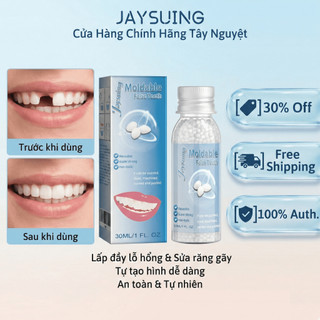 Jaysuing Hạt Nhựa Định Hình Răng Trắng Sáng Phục Hồi Răng Sứt Mẻ Tăng Sự Tự Tin Tiện Lợi 30ml