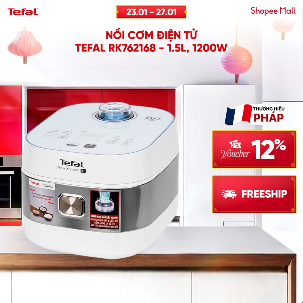 Nồi cơm điện tử Tefal RK762168 - 1.5L, 1200W