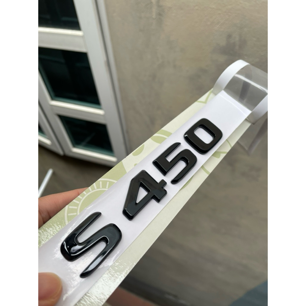 Chữ S450 maybach màu đen - Logo s450 amg - Biểu tượng s450 màu đen - amg màu đen