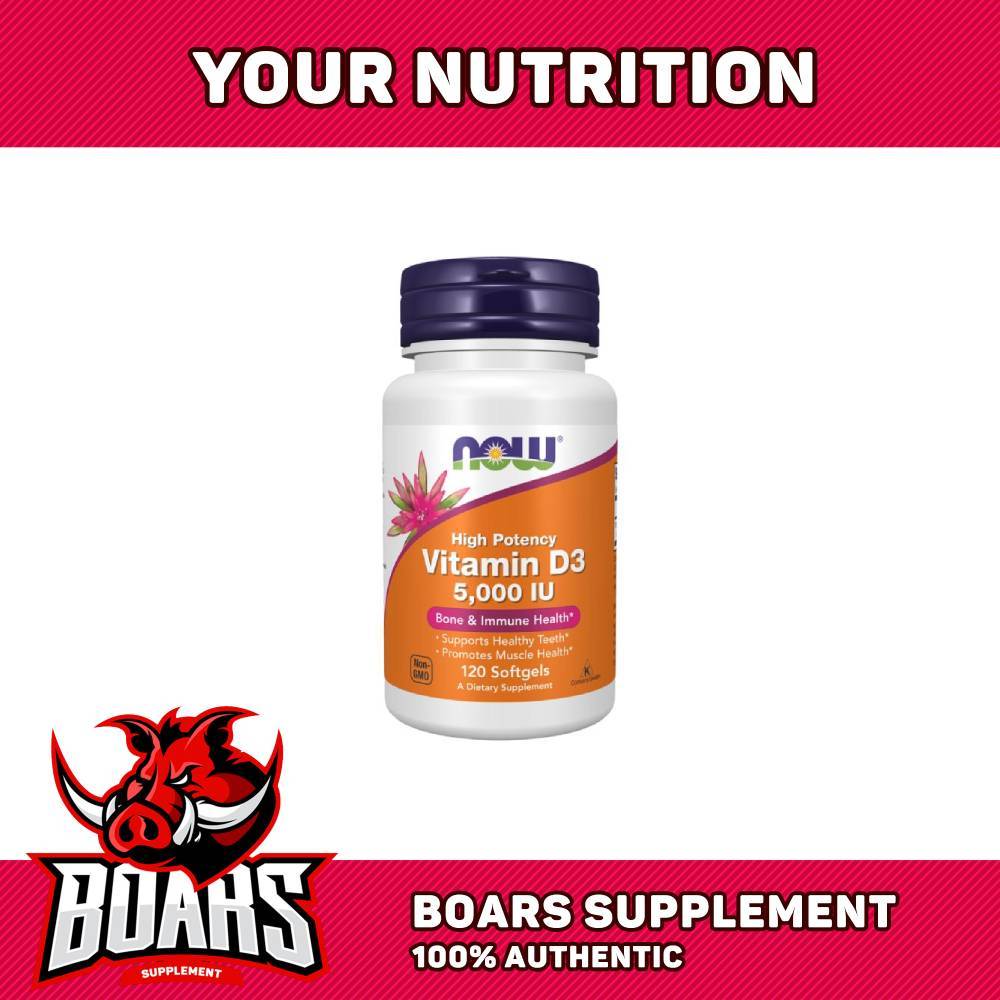 Now High Potency D3 5000IU – Bổ Sung Vitamin D