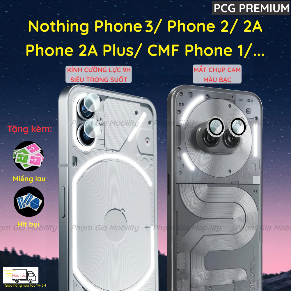 Chụp cam, mắt Camera rời dành cho Nothing Phone 3/ 2A/ 2A+ (Plus)/ Phone 1 2/  CMF Phone 1 trong suố