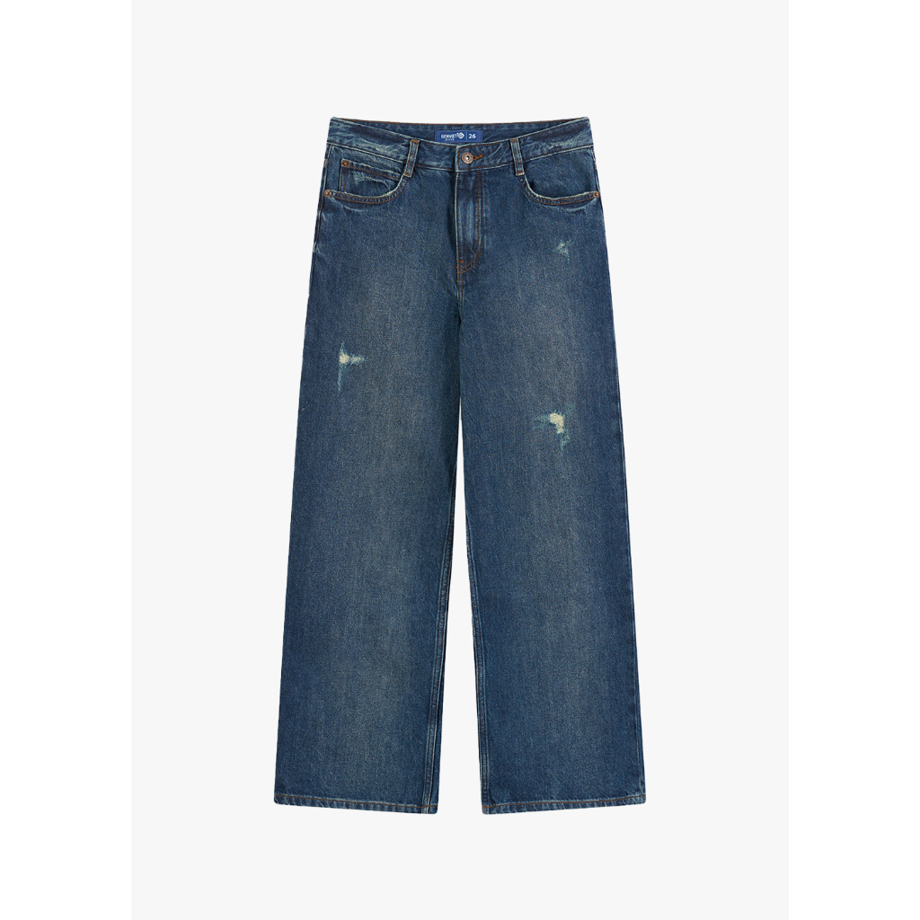 Quần Dài Nữ GENVIET JEANS Cạp Cao Vải Denim Cao Cấp