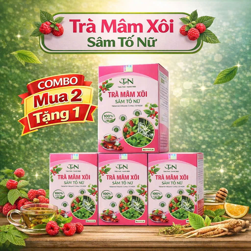 TRÀ MÂM XÔI RỪNG .  SÂM TỐ NỮ ,THÀNH PHẦN TỰ NHIÊN MIX VỊ , THANH MÁT GIẢ NHIỆT CƠ THỂ