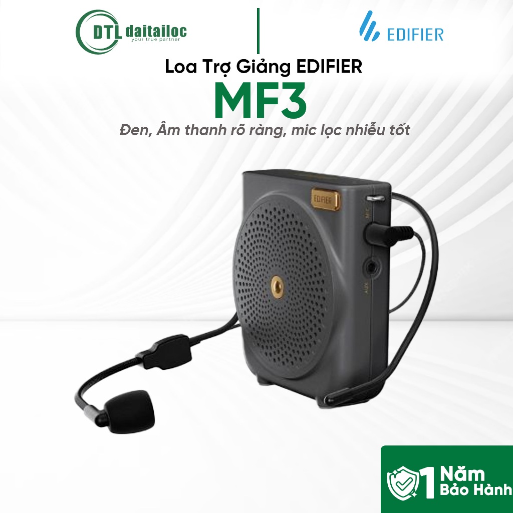 Loa Trợ Giảng EDIFIER MF3 Đen Trắng Chống nhiễu tốt | Chính Hãng | Bảo Hành 12 Tháng