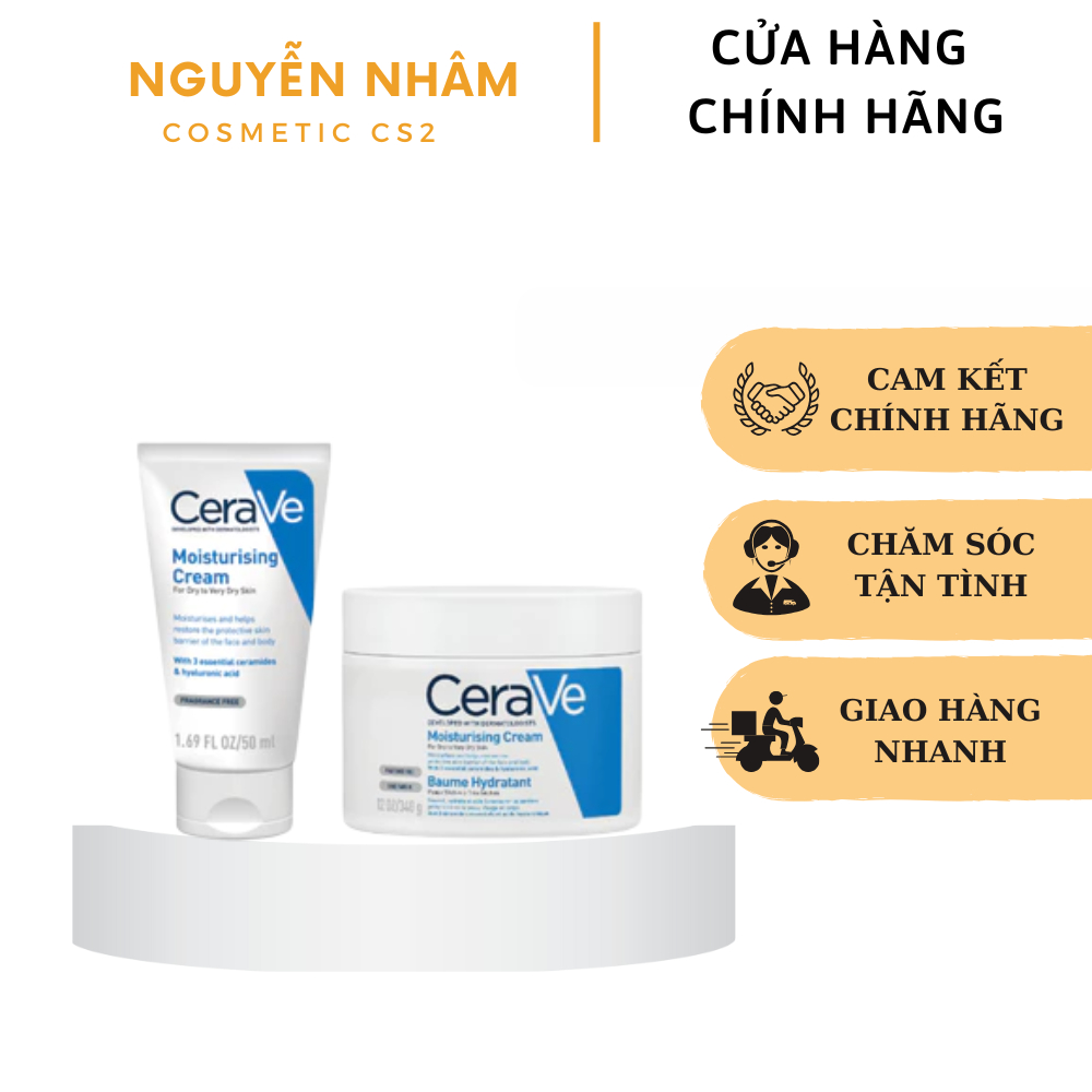 Kem Dưỡng Ẩm Dành Cho Da Khô Cerave Developed With Dermatologists Moisturising Cream