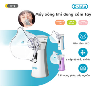 Dr.Isla Máy xông khí dung cầm tay Máy Xông Mũi Họng ,8 tốc độ điều chỉnh,có thể sạc lại,di động, tương thích với N10