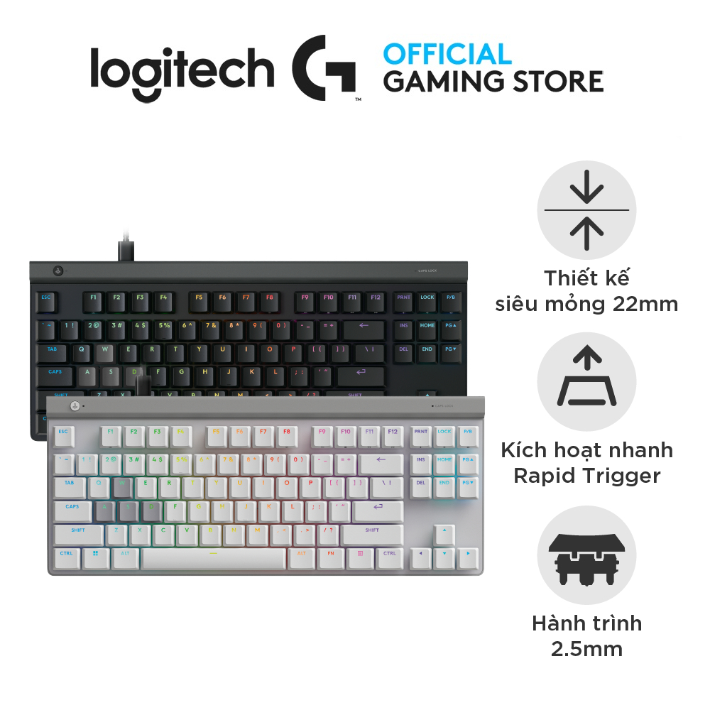 Logitech G515 RAPID TKL Low-Profile Wired Gaming Keyboard - Analog Low-Profile, Rapid Trigger