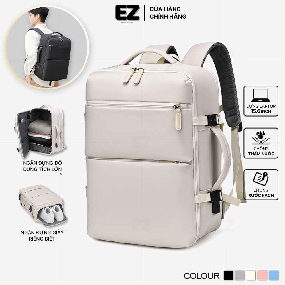 Balo du lịch chống nước cao cấp EZ BALO BLA11 Balo laptop chống sốc , Balo đựng laptop 15.6 inch